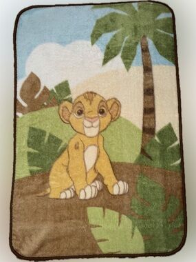 Disney Baby Lion King Simba Luxury Plush Baby Toddler Blanket Throw 29x44